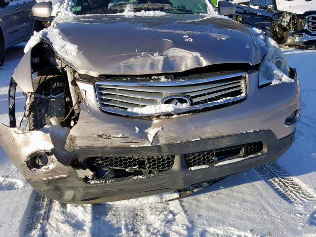 JNKAJ09F78M350284 - 2008 INFINITI EX35 BASE GRAY photo 9