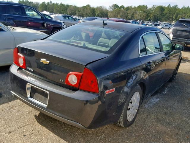 1G1ZG57B18F235242 - 2008 CHEVROLET MALIBU LS BLACK photo 4