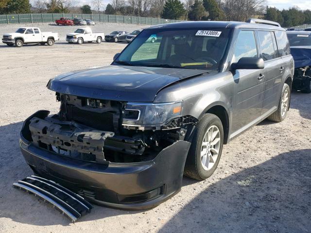 2FMGK5B81FBA10127 - 2015 FORD FLEX SE GRAY photo 2