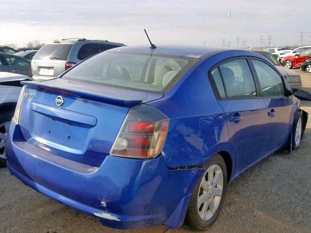 3N1AB6APXBL685811 - 2011 NISSAN SENTRA 2.0 BLUE photo 4