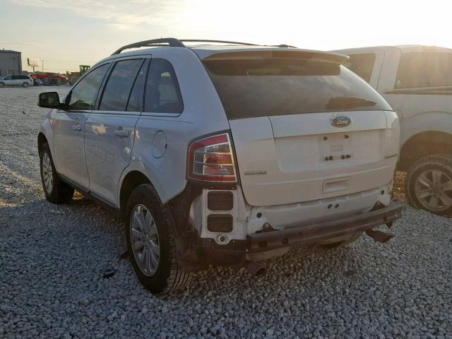 2FMDK39C19BA78904 - 2009 FORD EDGE LIMIT WHITE photo 3