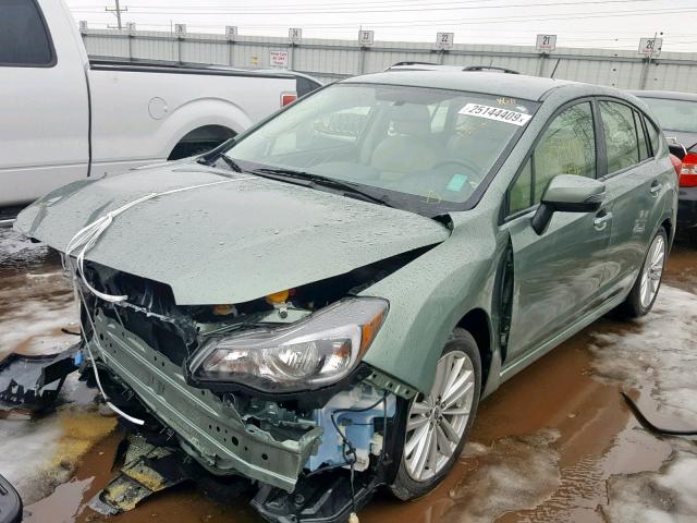 JF1GPAM64FH202564 - 2015 SUBARU IMPREZA LI GREEN photo 2