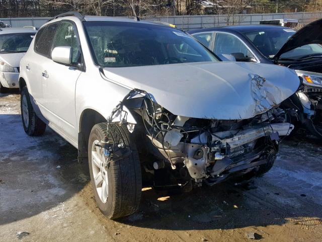 JN8AZ08W17W631015 - 2007 NISSAN MURANO SL SILVER photo 1