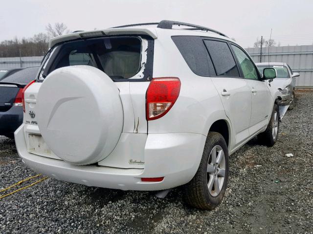 JTMZD31V485110054 - 2008 TOYOTA RAV4 LIMIT WHITE photo 4