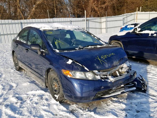 2HGFA16327H021177 - 2007 HONDA CIVIC DX BLUE photo 1