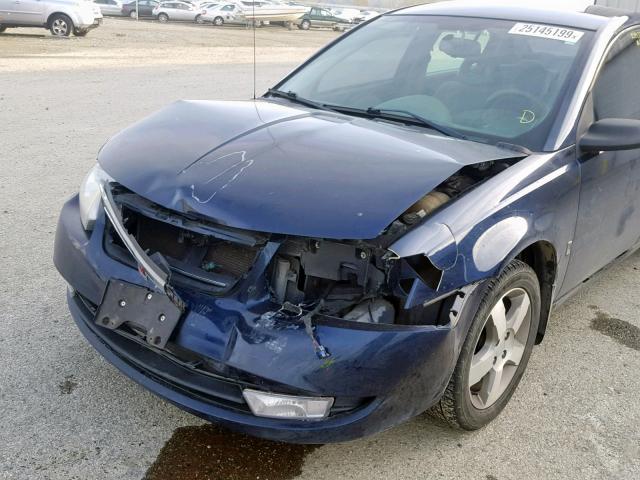 1G8AK55F77Z136974 - 2007 SATURN ION LEVEL BLUE photo 9