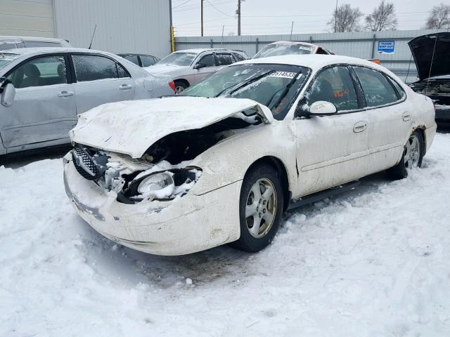 1FAFP55U73G118353 - 2003 FORD TAURUS SES WHITE photo 2