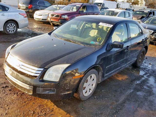 3FAFP06Z46R214273 - 2006 FORD FUSION S BLACK photo 2