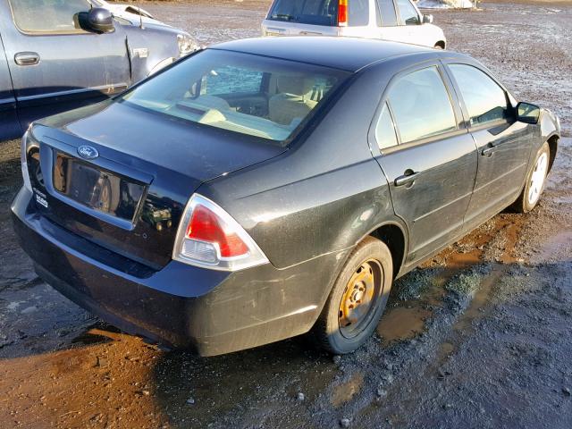 3FAFP06Z46R214273 - 2006 FORD FUSION S BLACK photo 4