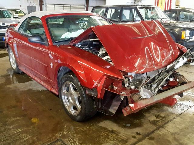 1FAFP44483F418484 - 2003 FORD MUSTANG RED photo 1