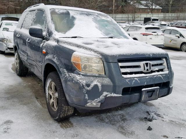 2HKYF18626H550313 - 2006 HONDA PILOT EX GRAY photo 1