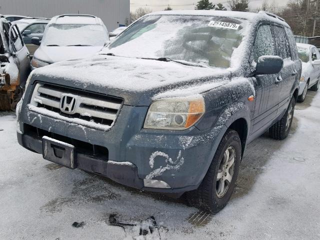 2HKYF18626H550313 - 2006 HONDA PILOT EX GRAY photo 2