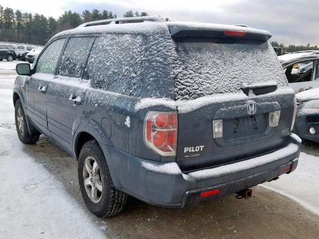 2HKYF18626H550313 - 2006 HONDA PILOT EX GRAY photo 3