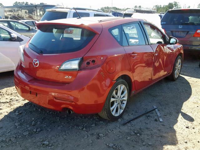 JM1BL1H57A1169210 - 2010 MAZDA 3 S RED photo 4