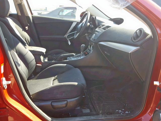 JM1BL1H57A1169210 - 2010 MAZDA 3 S RED photo 5