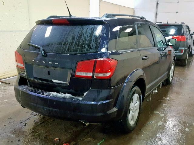 3D4PG1FG2BT505549 - 2011 DODGE JOURNEY MA BLUE photo 4