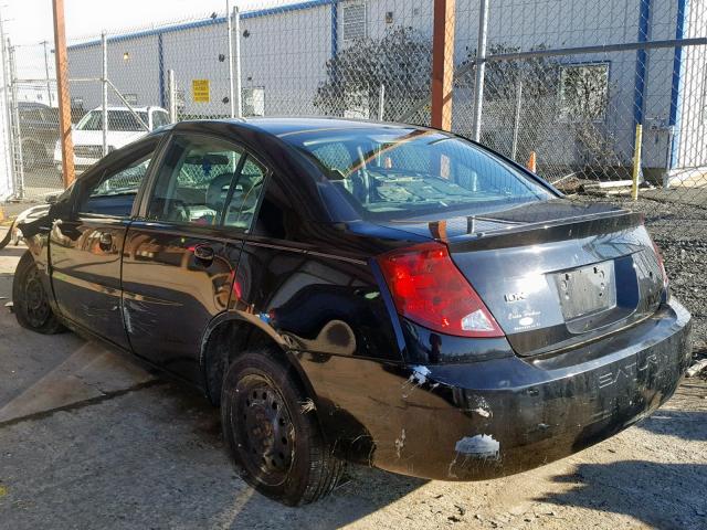 1G8AJ52FX4Z224470 - 2004 SATURN ION LEVEL BLACK photo 3