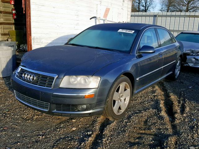 WAUML44E44N012275 - 2004 AUDI A8 L QUATT CHARCOAL photo 2