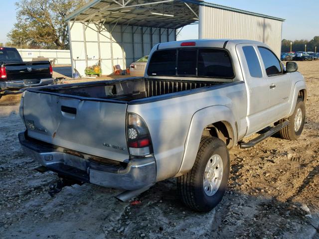 5TEUU42N36Z182422 - 2006 TOYOTA TACOMA ACC SILVER photo 4