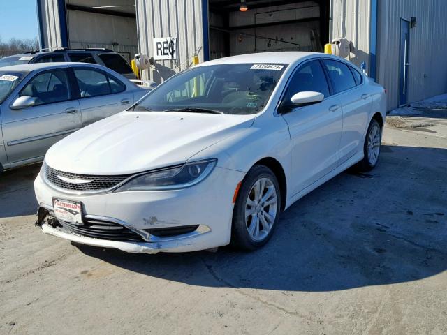 1C3CCCAB2FN719692 - 2015 CHRYSLER 200 LIMITE WHITE photo 2