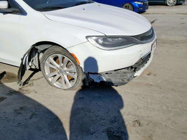 1C3CCCAB2FN719692 - 2015 CHRYSLER 200 LIMITE WHITE photo 9