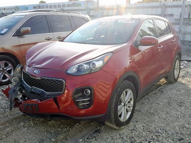 KNDPMCAC8J7377147 - 2018 KIA SPORTAGE L RED photo 2