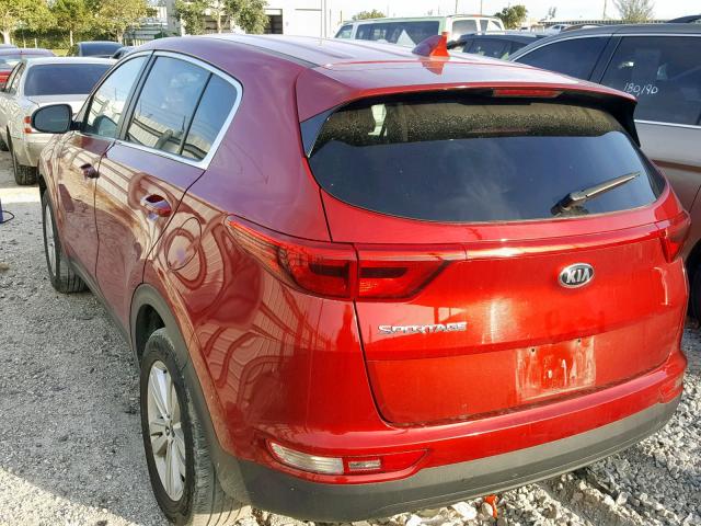 KNDPMCAC8J7377147 - 2018 KIA SPORTAGE L RED photo 3