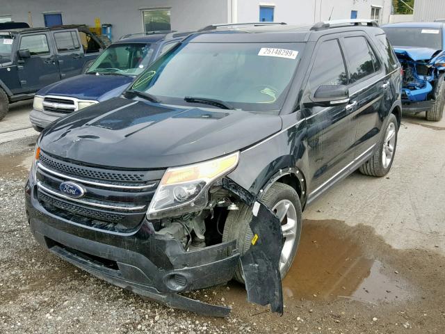 1FM5K7F85EGA14007 - 2014 FORD EXPLORER L BLACK photo 2