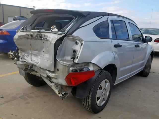 1B3HB28B17D540105 - 2007 DODGE CALIBER SILVER photo 4