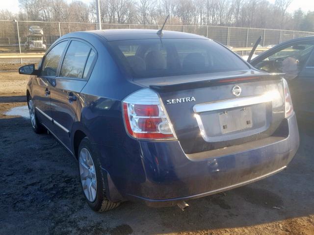 3N1AB6AP7CL627057 - 2012 NISSAN SENTRA 2.0 BLUE photo 3