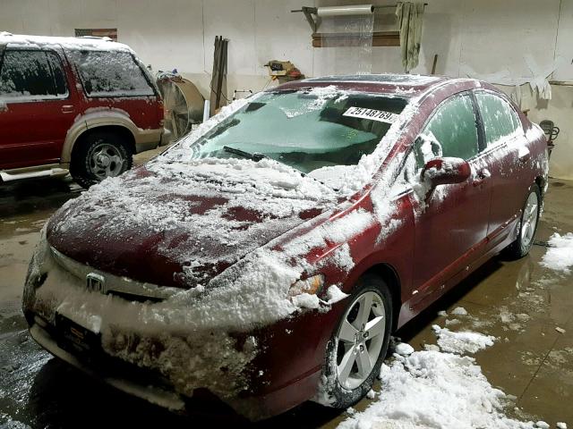 1HGFA169X8L016947 - 2008 HONDA CIVIC EXL 红色 照片 2