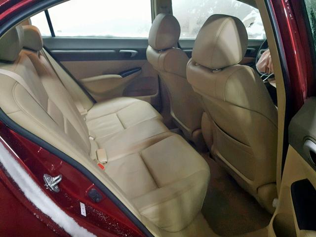 1HGFA169X8L016947 - 2008 HONDA CIVIC EXL 红色 照片 6