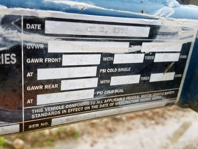 9X030631 - 1999 ROADMASTER RAIL ALL MODELS 蓝色 照片 10