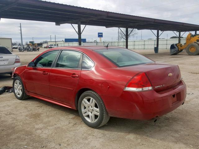 2G1WB5E31E1121810 - 2014 CHEVROLET IMPALA LIM RED photo 3