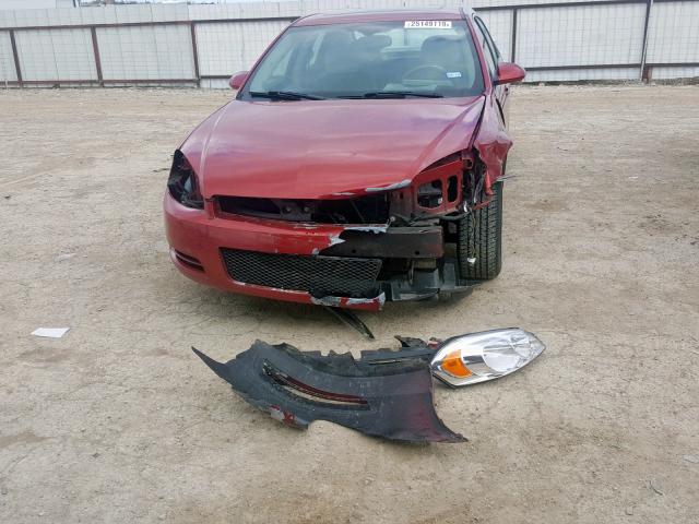 2G1WB5E31E1121810 - 2014 CHEVROLET IMPALA LIM RED photo 9