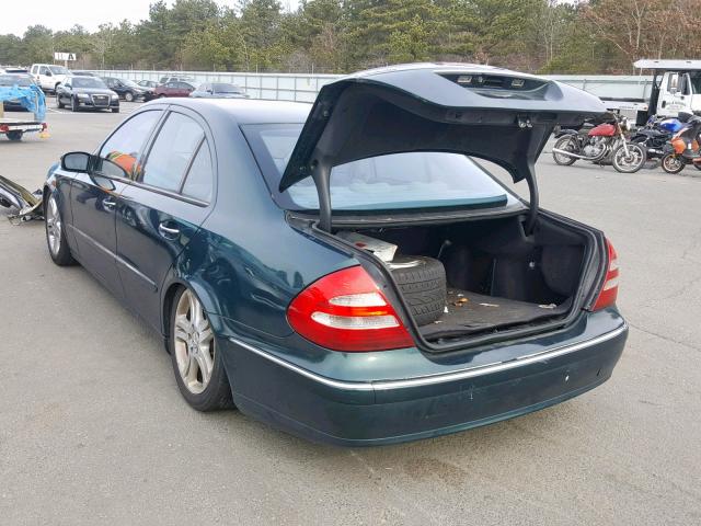 WDBUF83J05X167202 - 2005 MERCEDES-BENZ E 500 4MAT GREEN photo 3