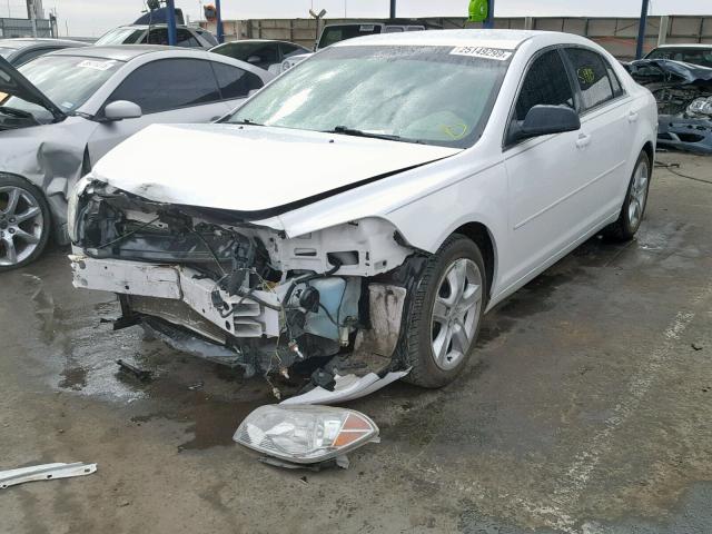 1G1ZA5EU8CF391700 - 2012 CHEVROLET MALIBU LS WHITE photo 2