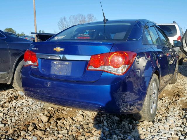 1G1PA5SH4D7108686 - 2013 CHEVROLET CRUZE LS BLUE photo 4