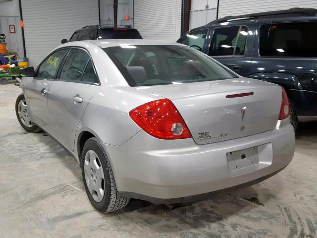 1G2ZF57B584128866 - 2008 PONTIAC G6 VALUE L SILVER photo 3