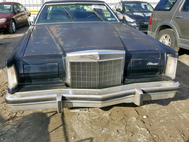 9Y89S697015 - 1979 LINCOLN MARK V BLACK photo 7