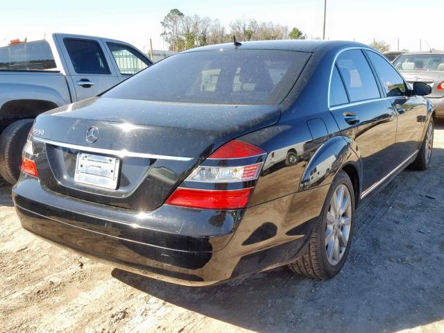 WDDNG71X47A054210 - 2007 MERCEDES-BENZ S 550 BLACK photo 4