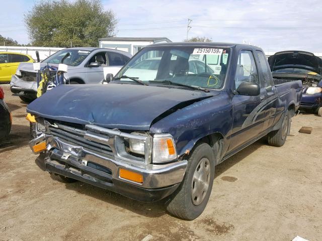 JT4RN93P4P5072029 - 1993 TOYOTA PICKUP 1/2 BLUE photo 2