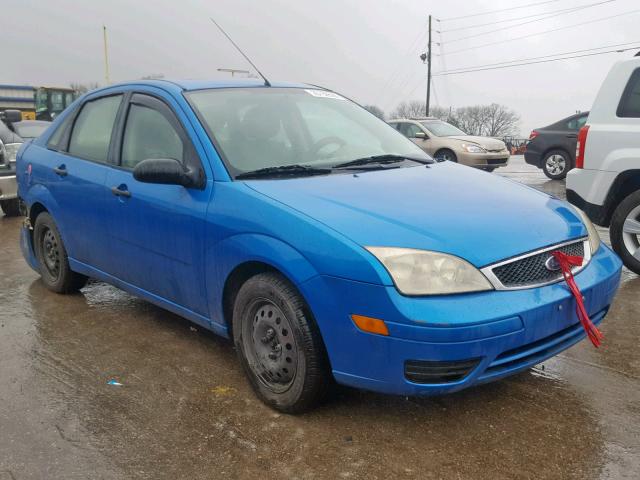 1FAHP34N37W333991 - 2007 FORD FOCUS ZX4 BLUE photo 1