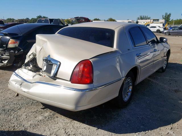 1LNHM83W72Y649588 - 2002 LINCOLN TOWN CAR C BEIGE photo 4