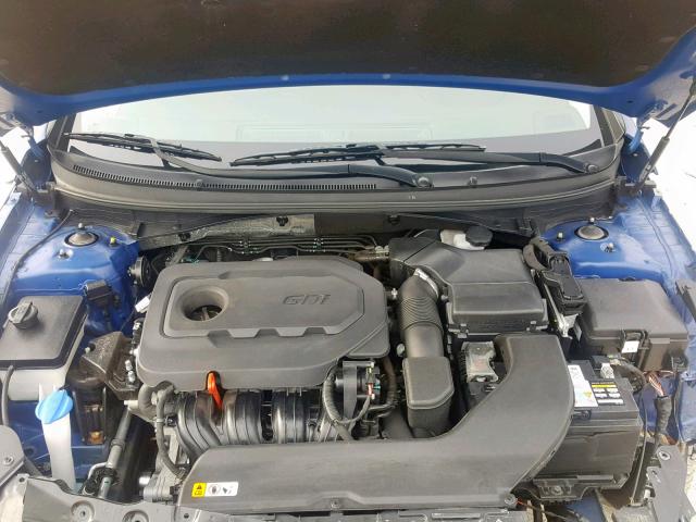 5NPE34AF8GH264412 - 2016 HYUNDAI SONATA SPO BLUE photo 7