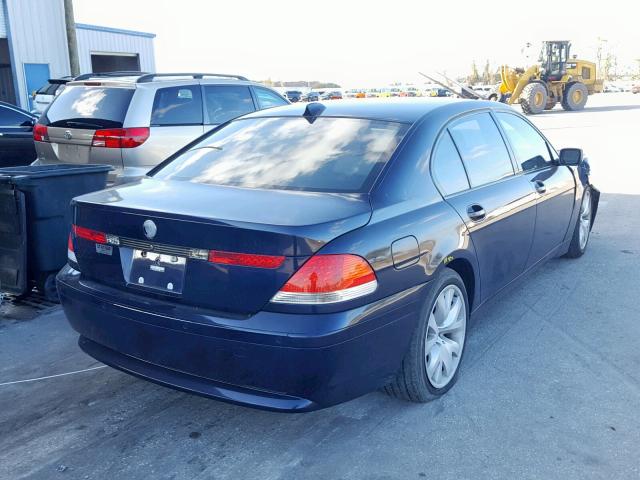 WBAGN63525DS58558 - 2005 BMW 745 LI BLUE photo 4