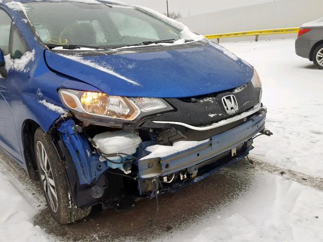 3HGGK5H81FM727977 - 2015 HONDA FIT EX BLUE photo 9