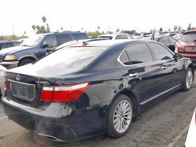 JTHGL46F795036002 - 2009 LEXUS LS 460L BLACK photo 4