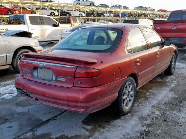 1FALP6535WK176057 - 1998 FORD CONTOUR BA RED photo 4