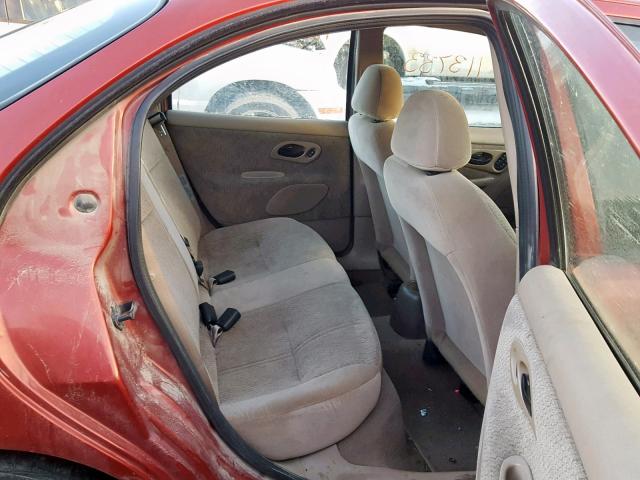 1FALP6535WK176057 - 1998 FORD CONTOUR BA RED photo 6